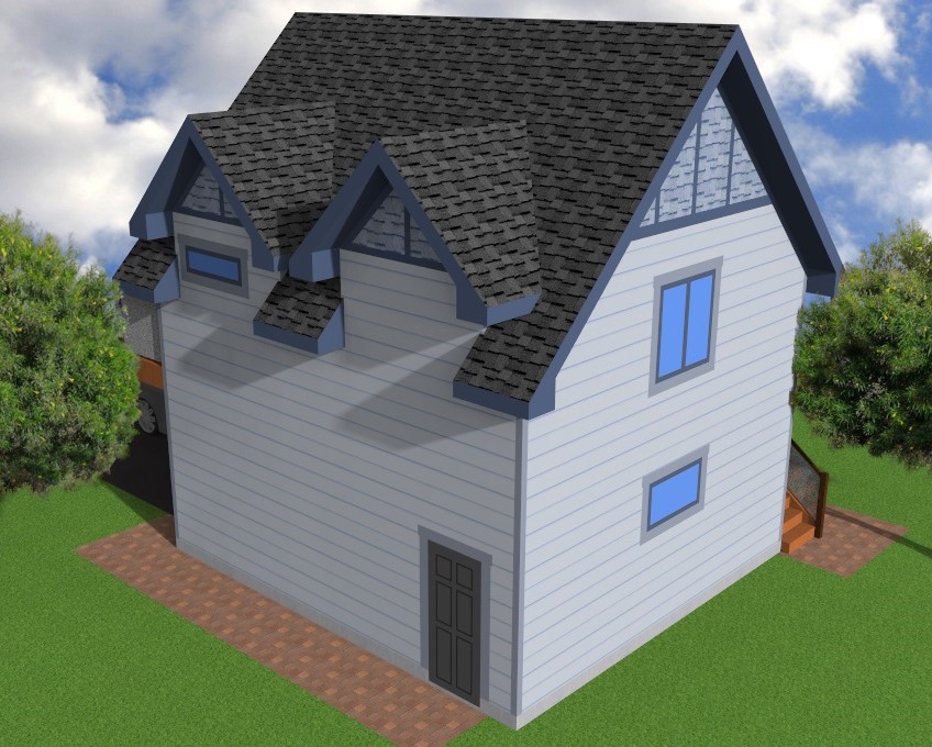 22' Wide Garage Suite | Edmonton Aurora Home Design Plan